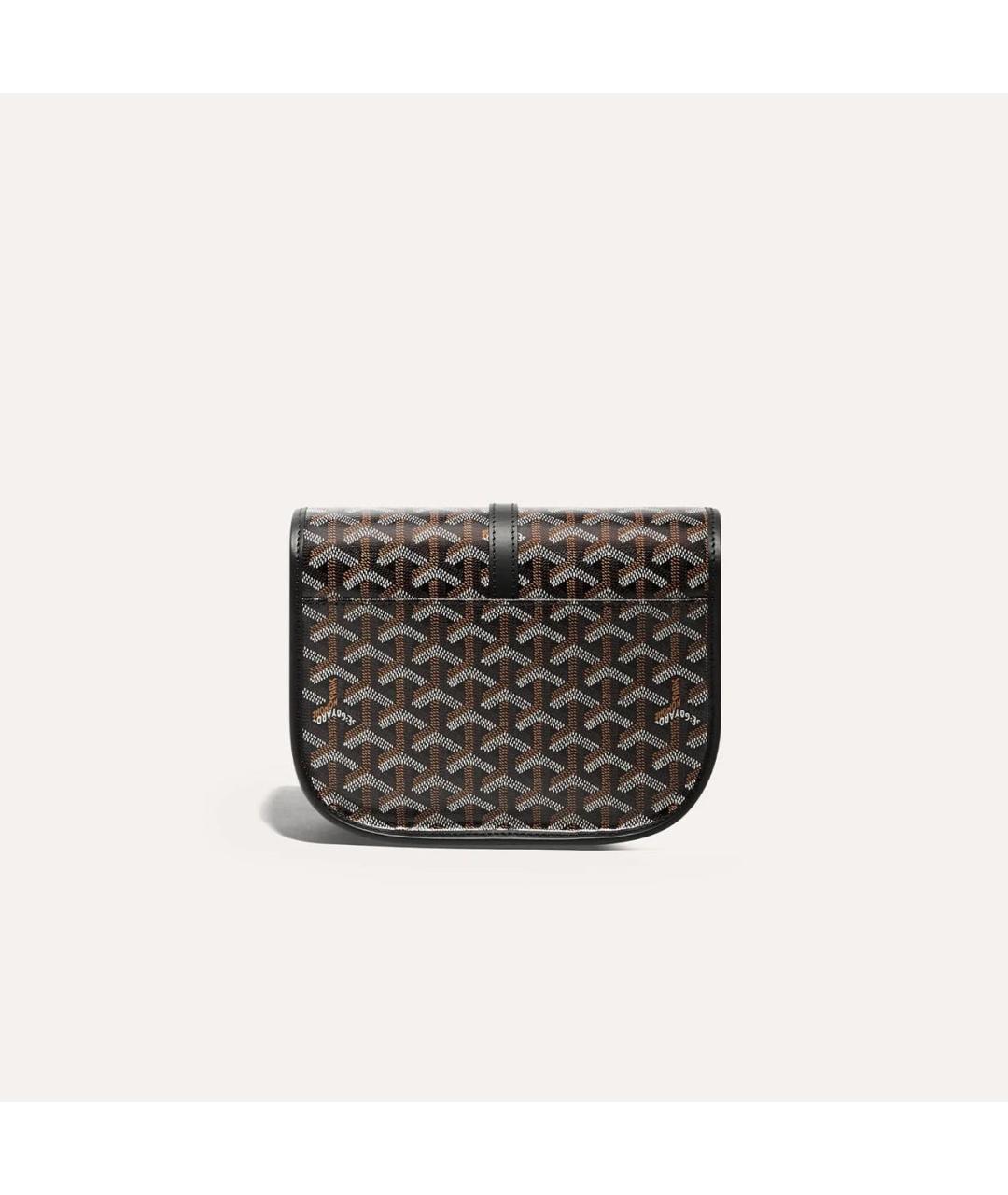 GOYARD Черная сумка на плечо из канвы, фото 3