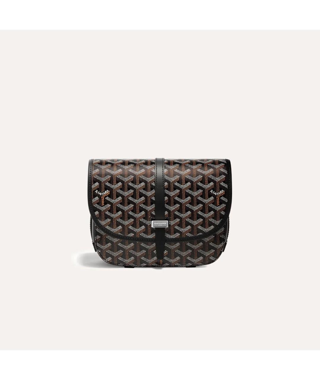 GOYARD Черная сумка на плечо из канвы, фото 6