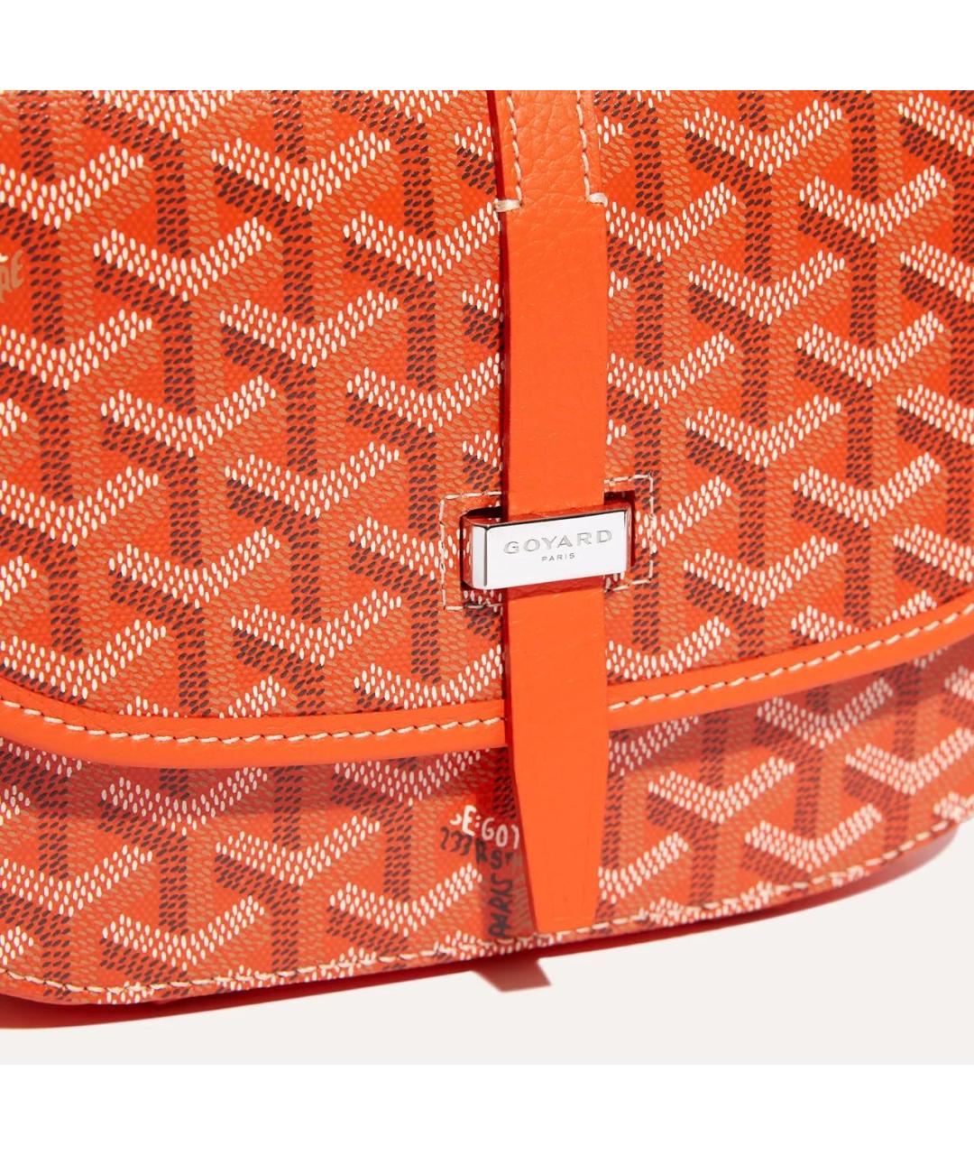 GOYARD Оранжевая сумка на плечо из канвы, фото 5