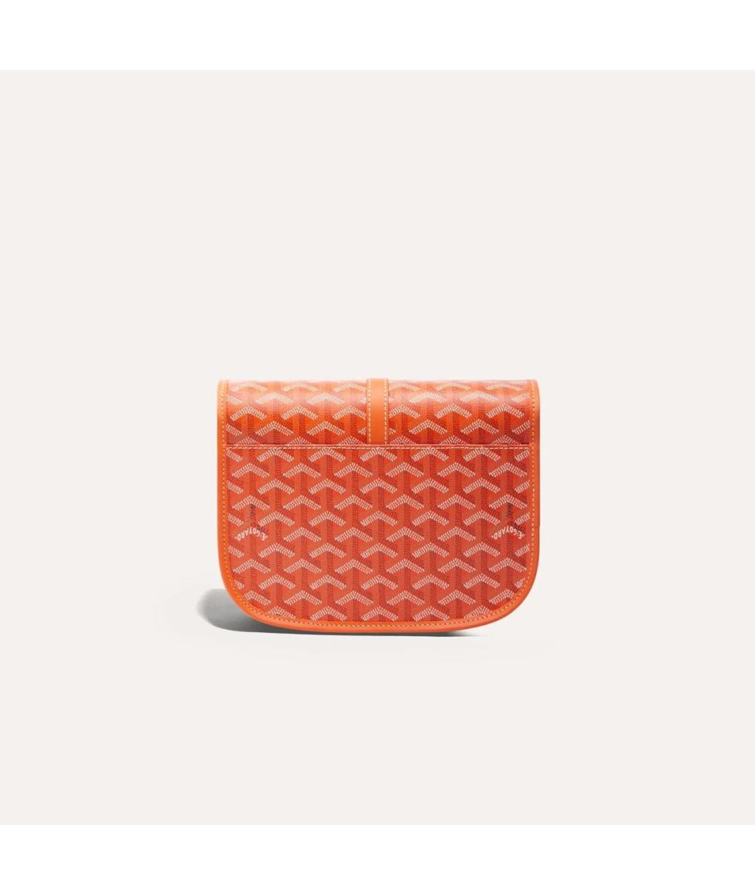 GOYARD Оранжевая сумка на плечо из канвы, фото 3