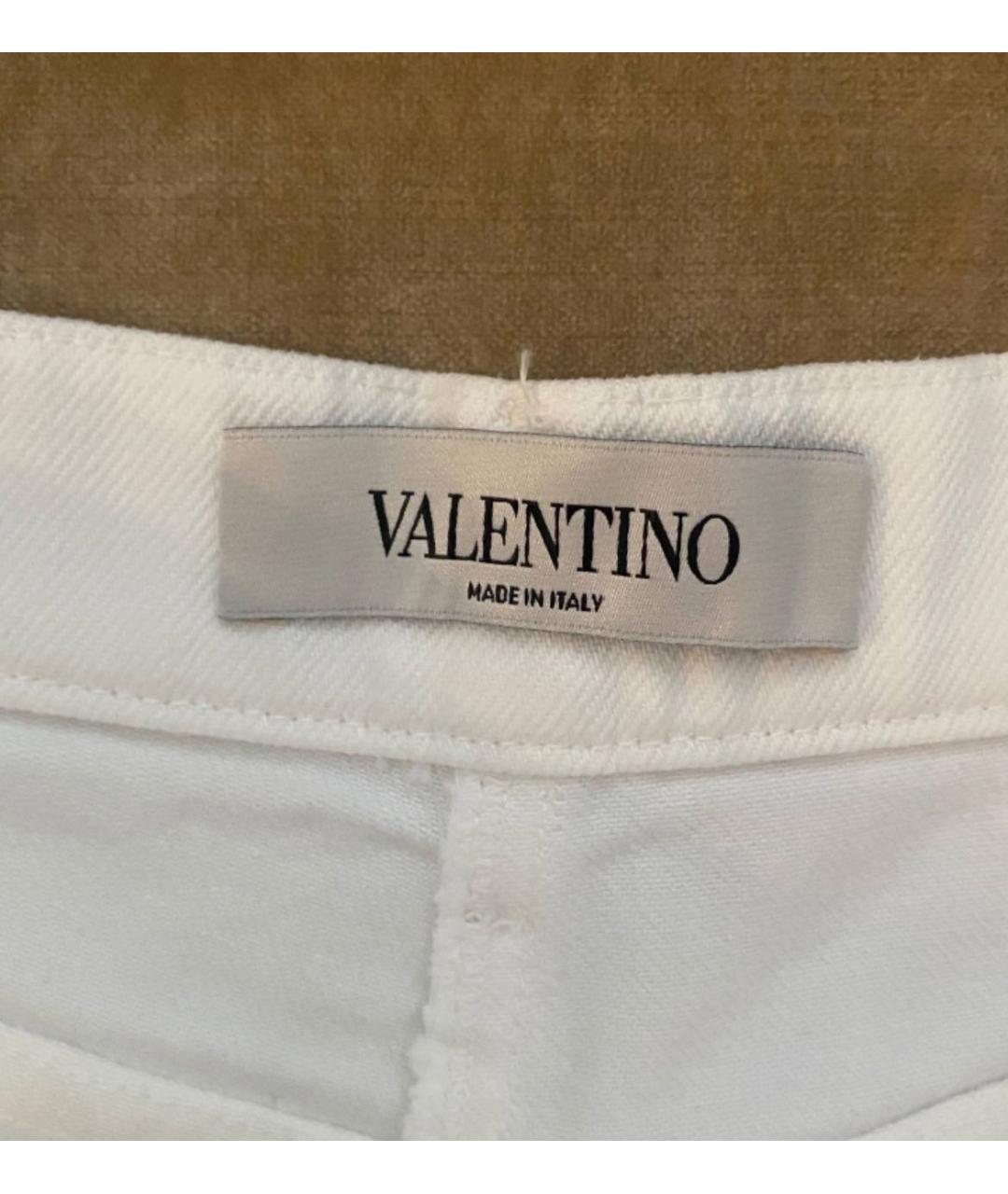 VALENTINO Белые хлопковые шорты, фото 3