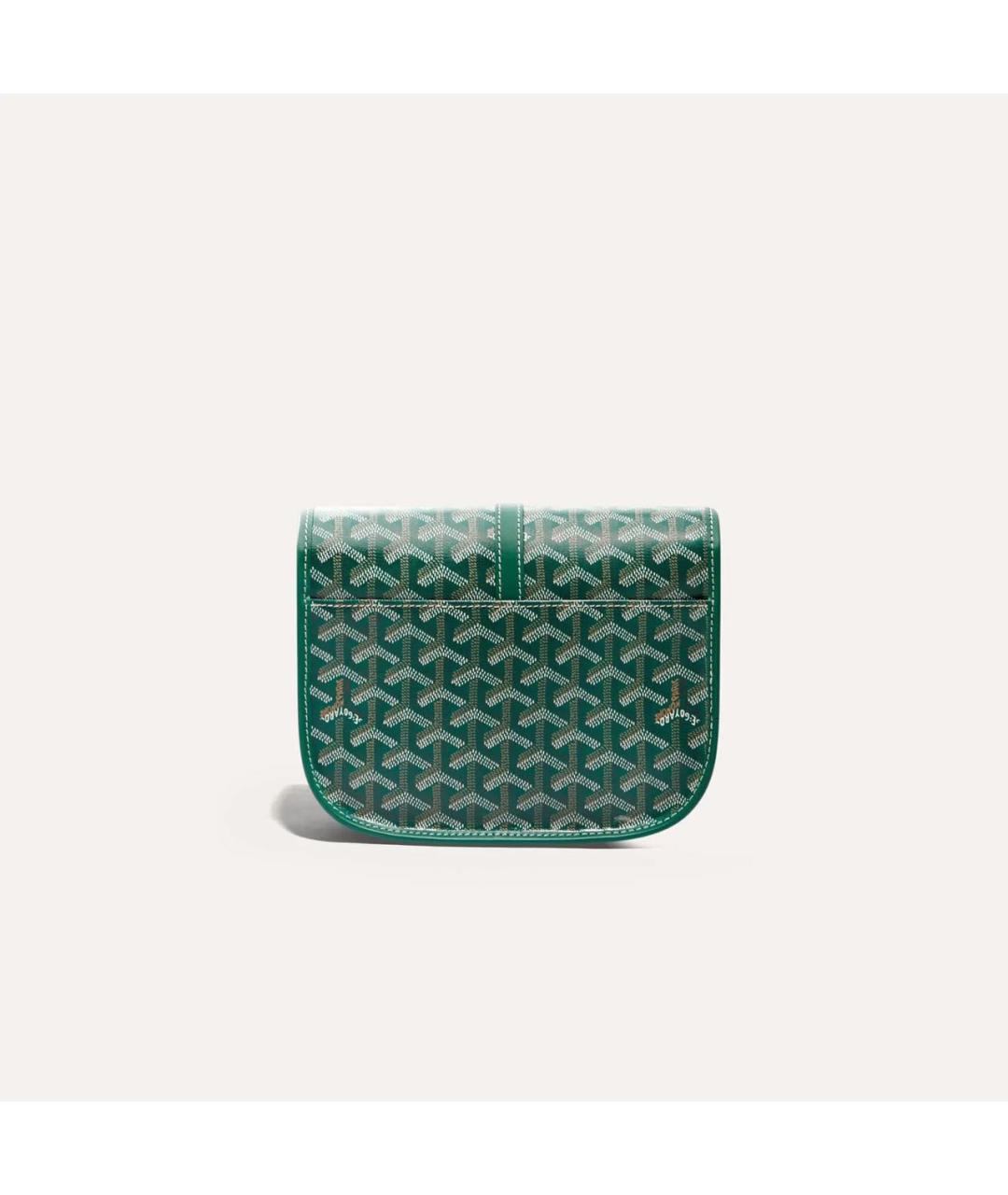 GOYARD Зеленая сумка на плечо из канвы, фото 3