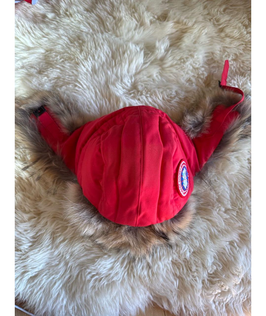 CANADA GOOSE Красная шапка, фото 7