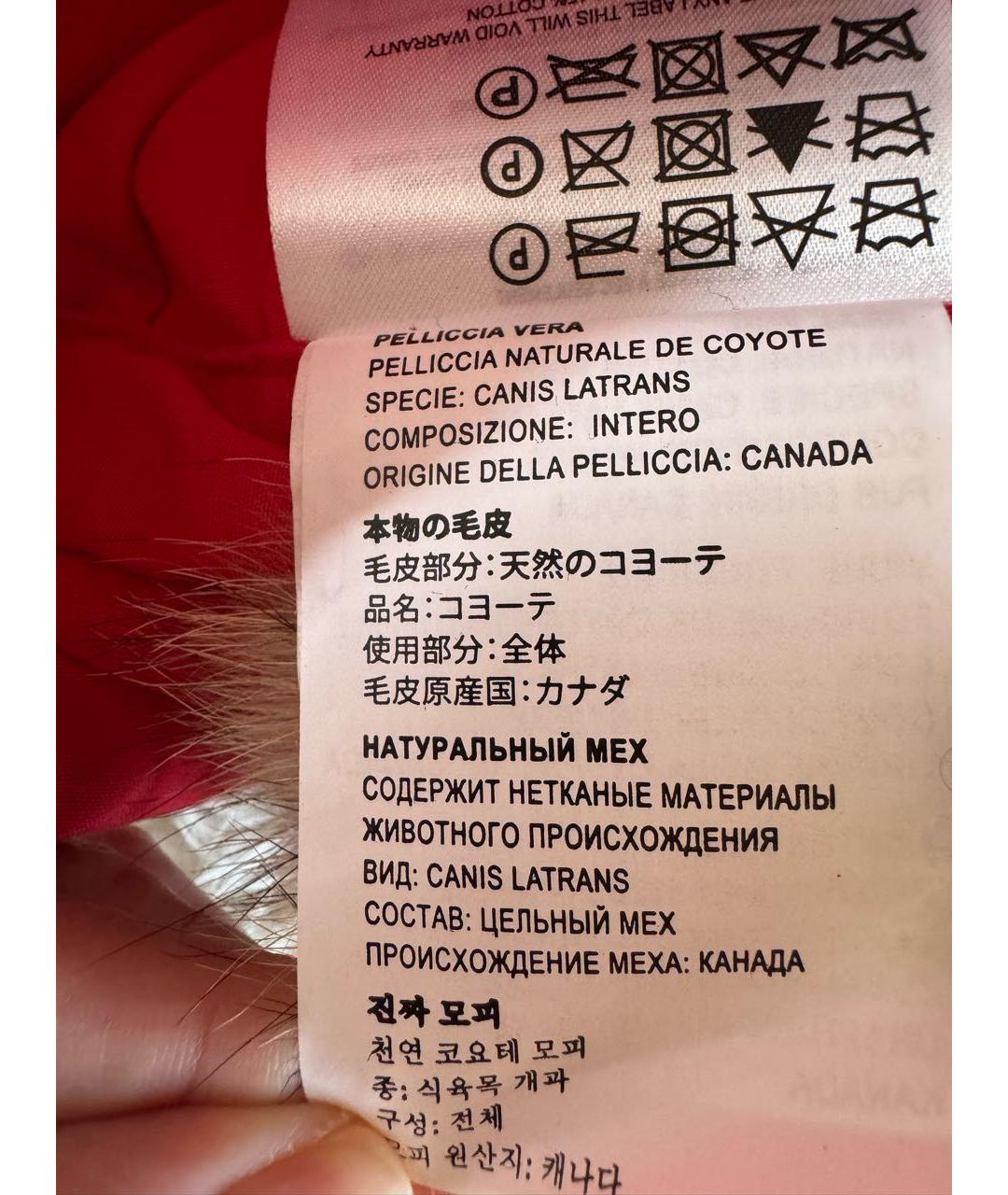 CANADA GOOSE Красная шапка, фото 8