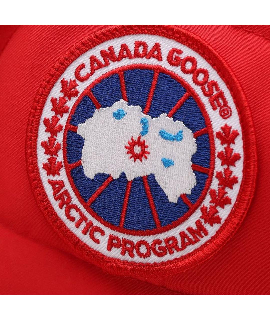 CANADA GOOSE Красная шапка, фото 2