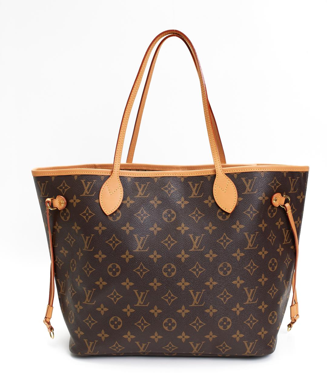 LOUIS VUITTON Коричневая сумка тоут из канвы, фото 7