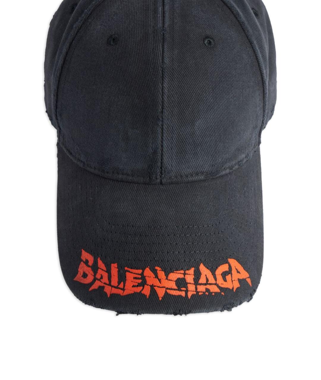 BALENCIAGA Черная хлопковая кепка/бейсболка, фото 4
