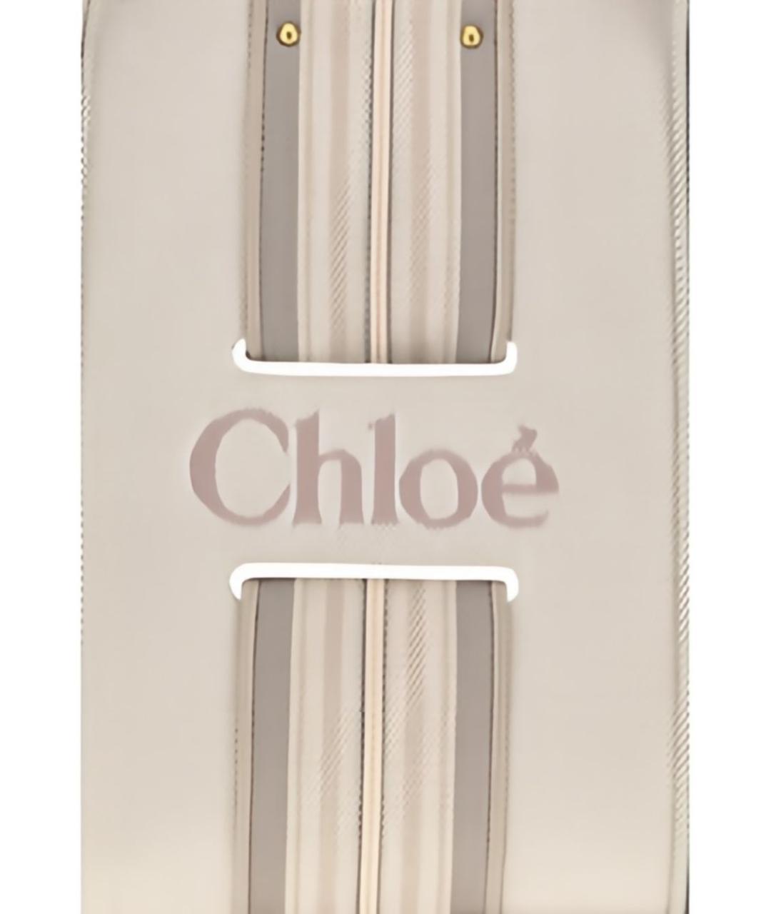 CHLOE Бежевая хлопковая сумка тоут, фото 6