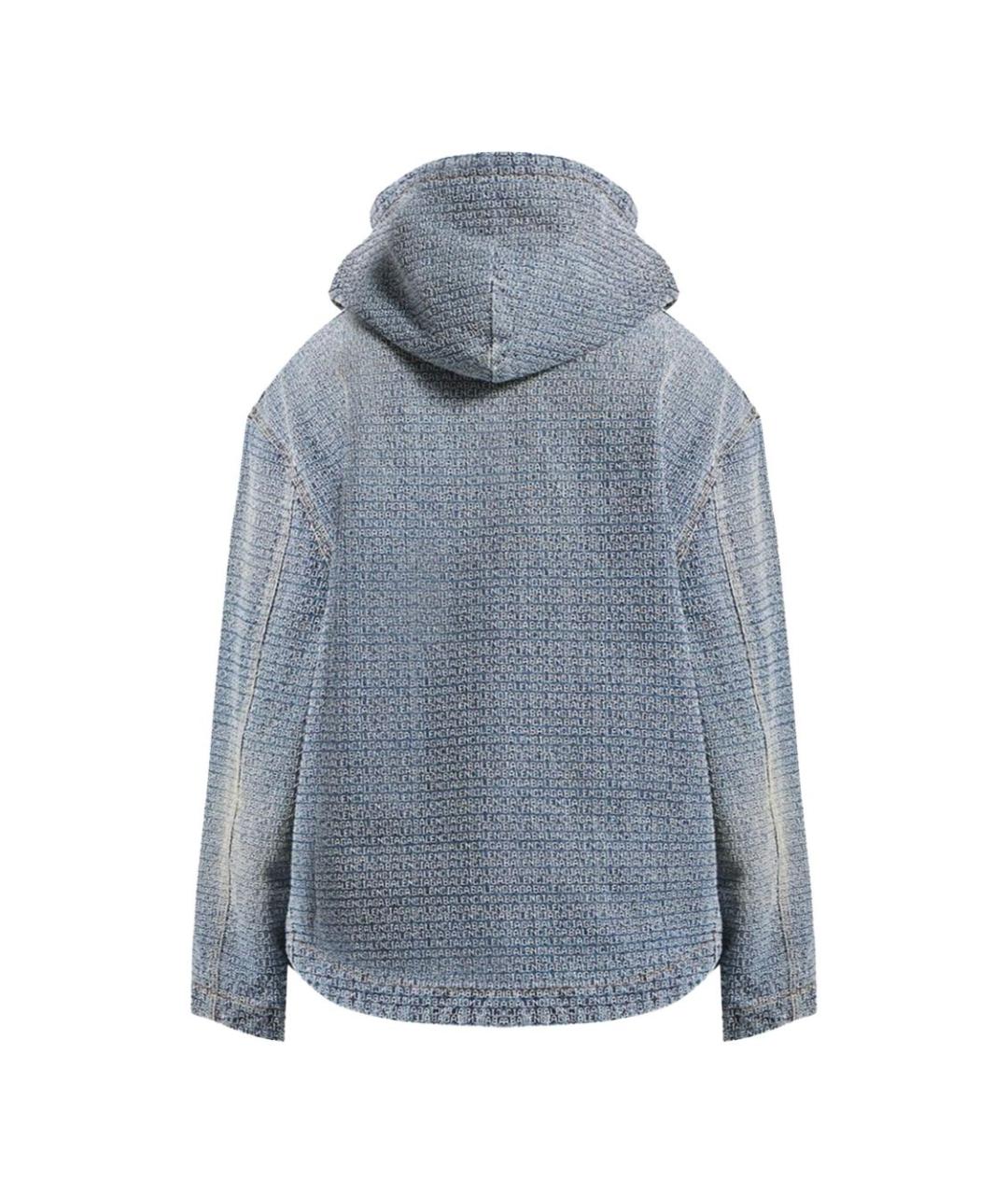 BALENCIAGA Синяя хлопковая куртка, фото 2