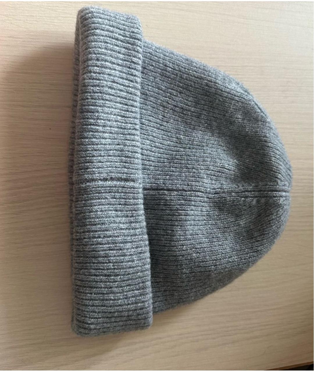 ACNE STUDIOS Серая шерстяная шапка, фото 2