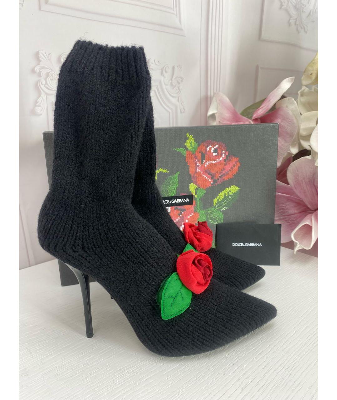 DOLCE&GABBANA Черные полусапоги, фото 7
