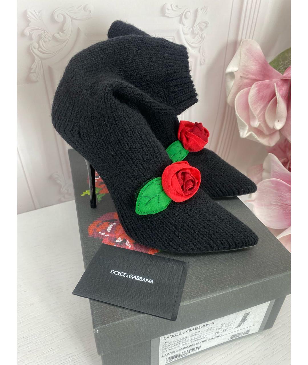 DOLCE&GABBANA Черные полусапоги, фото 5