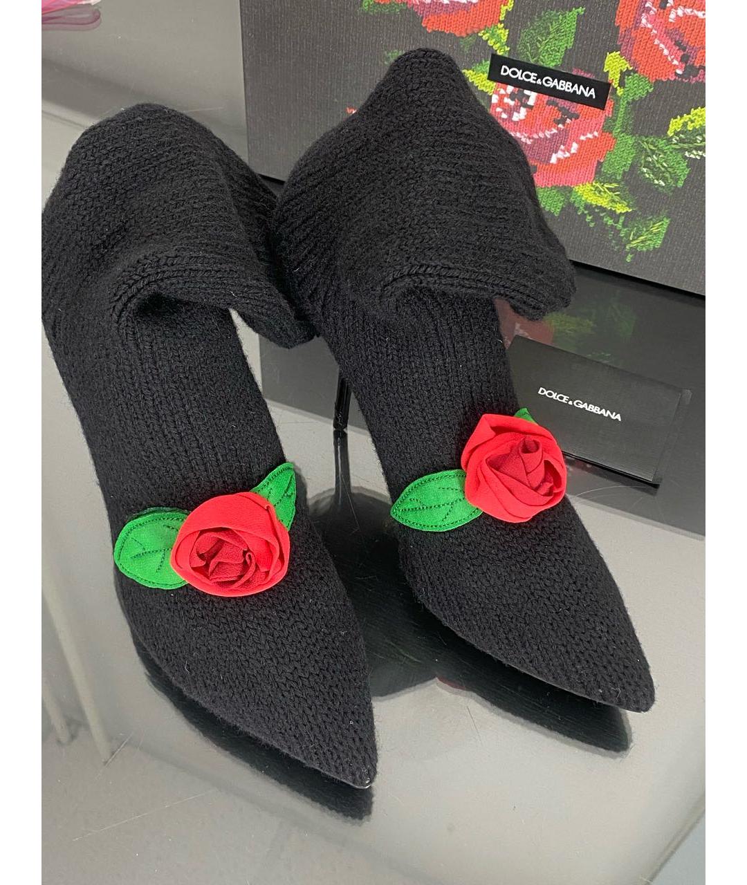 DOLCE&GABBANA Черные полусапоги, фото 2