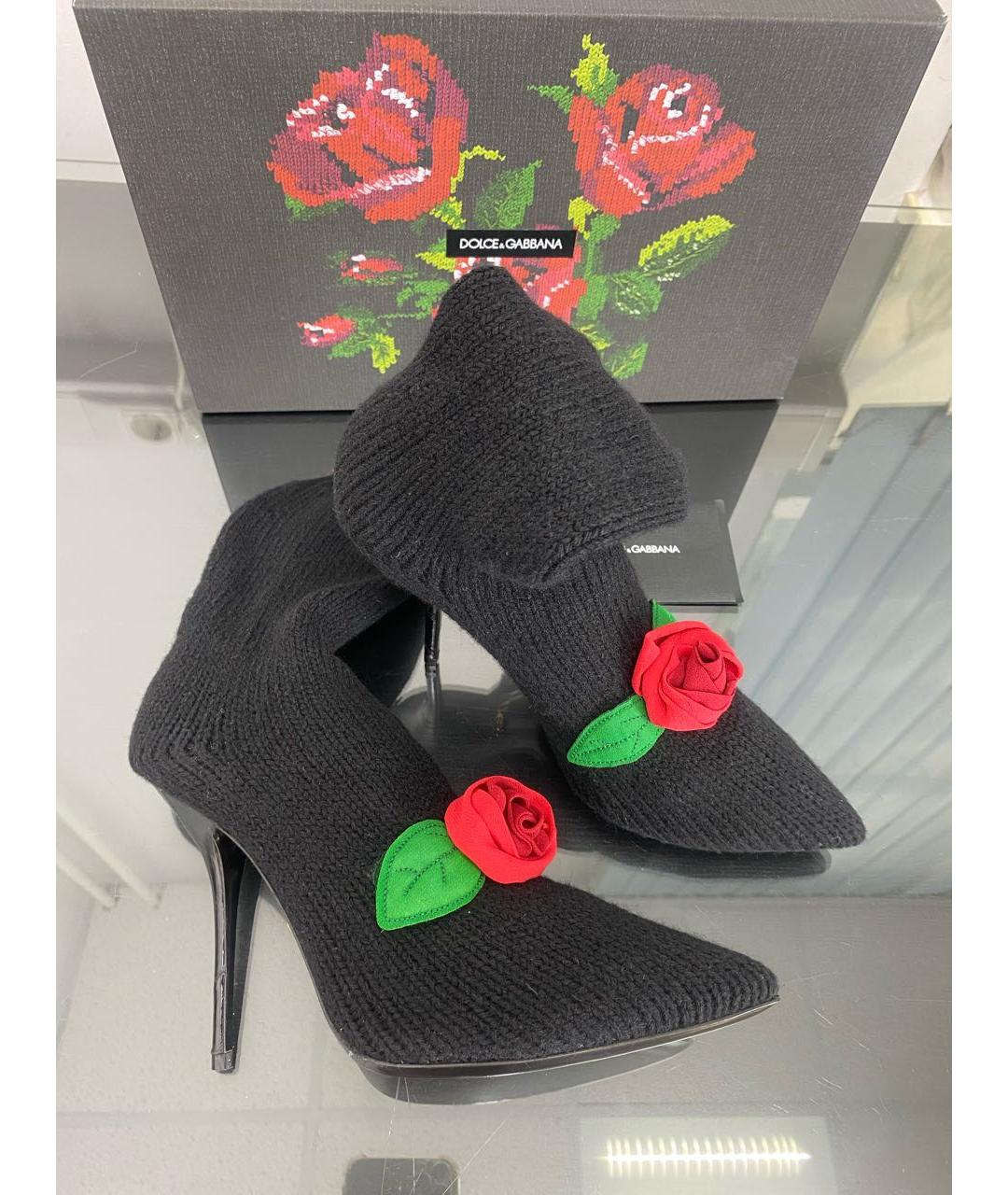 DOLCE&GABBANA Черные полусапоги, фото 3