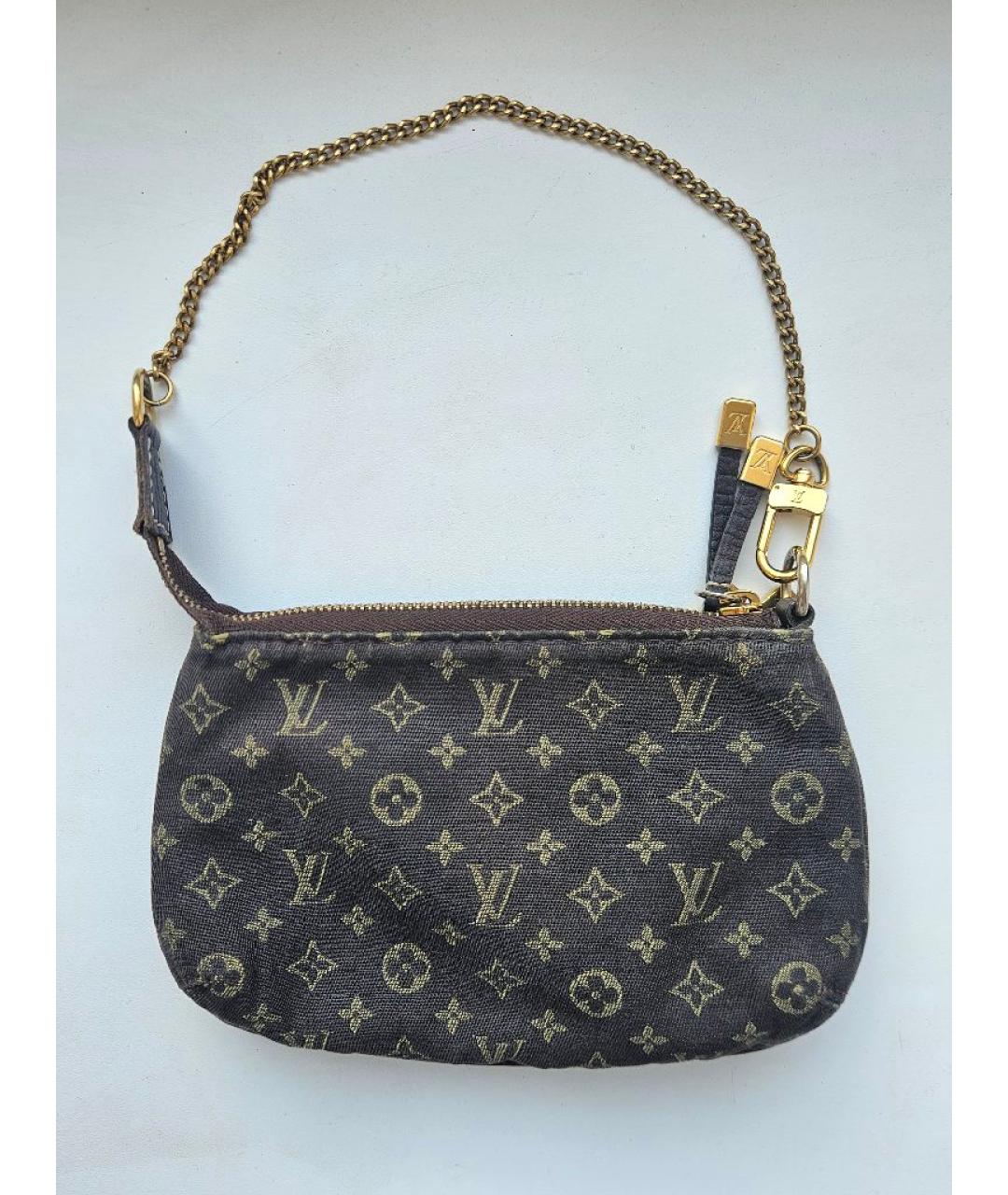 LOUIS VUITTON Синяя деним сумка с короткими ручками, фото 2