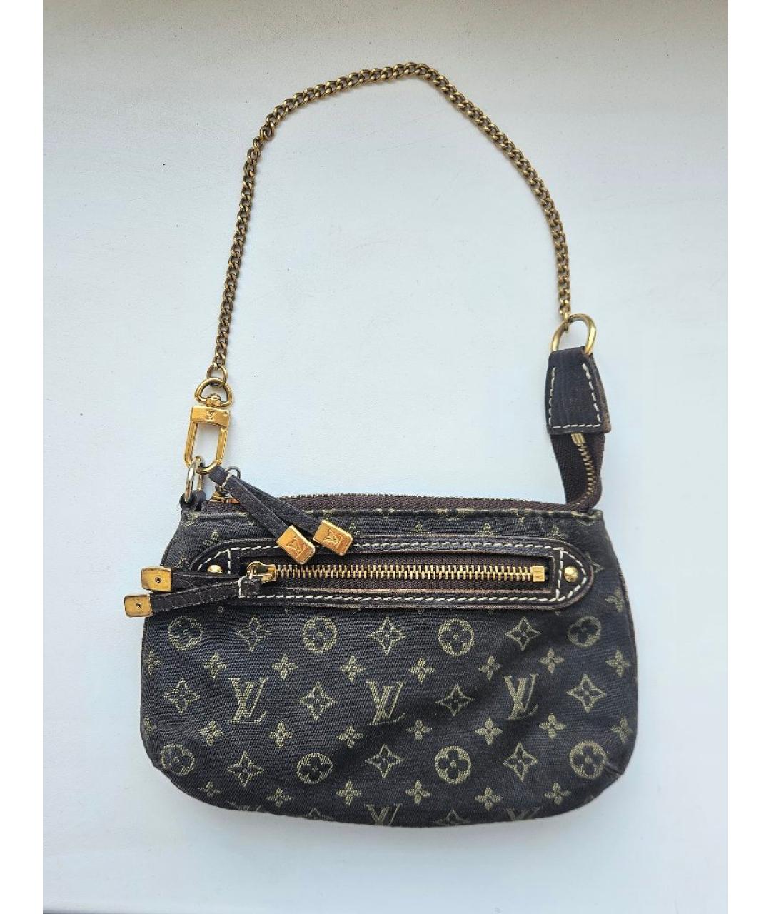 LOUIS VUITTON Синяя деним сумка с короткими ручками, фото 8