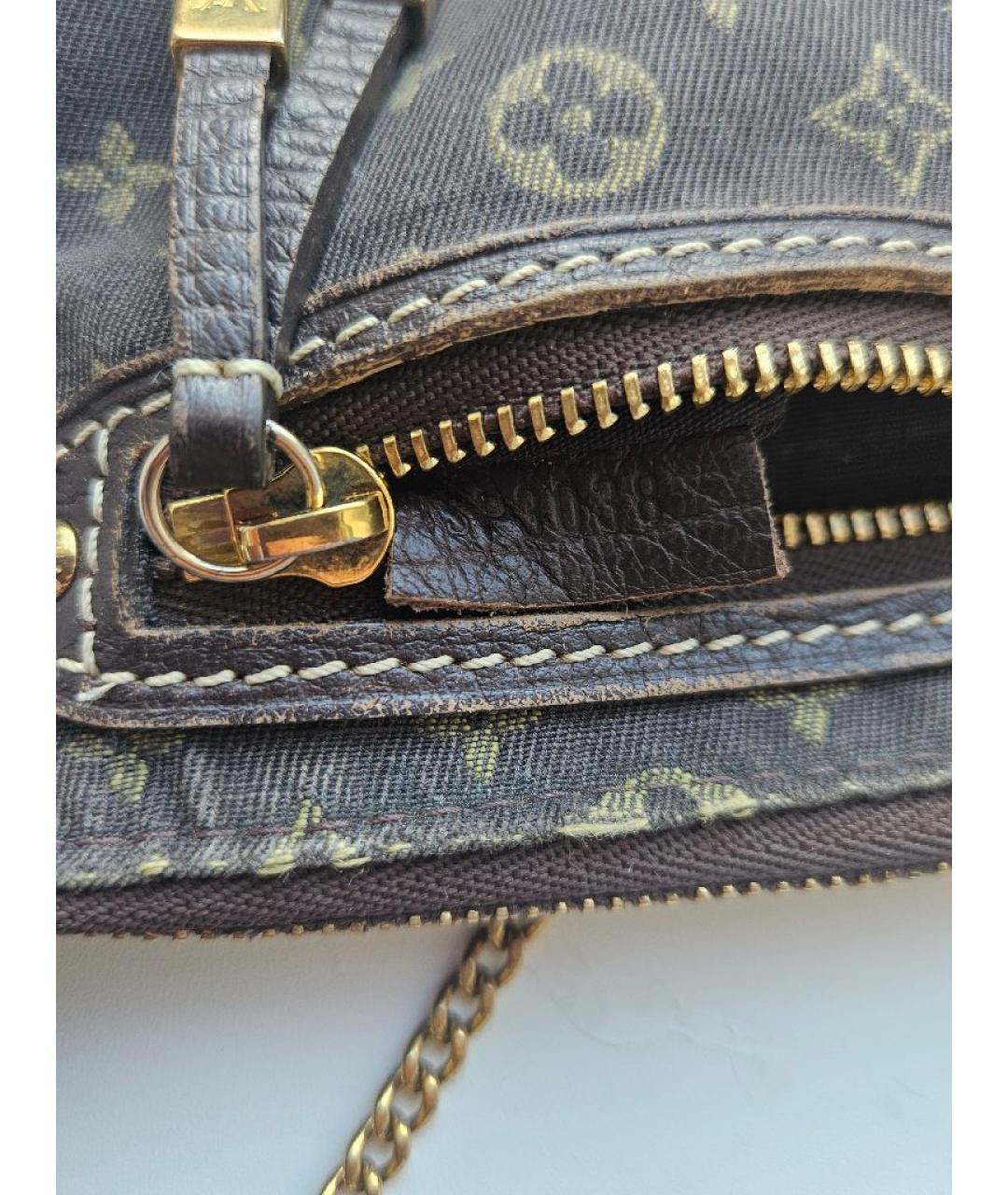 LOUIS VUITTON Синяя деним сумка с короткими ручками, фото 4