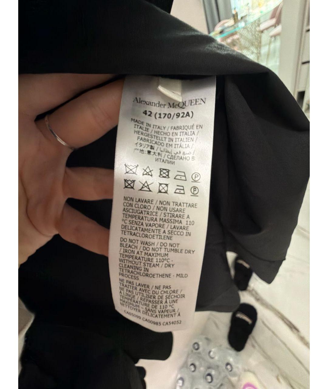 ALEXANDER MCQUEEN Черное повседневное платье, фото 4