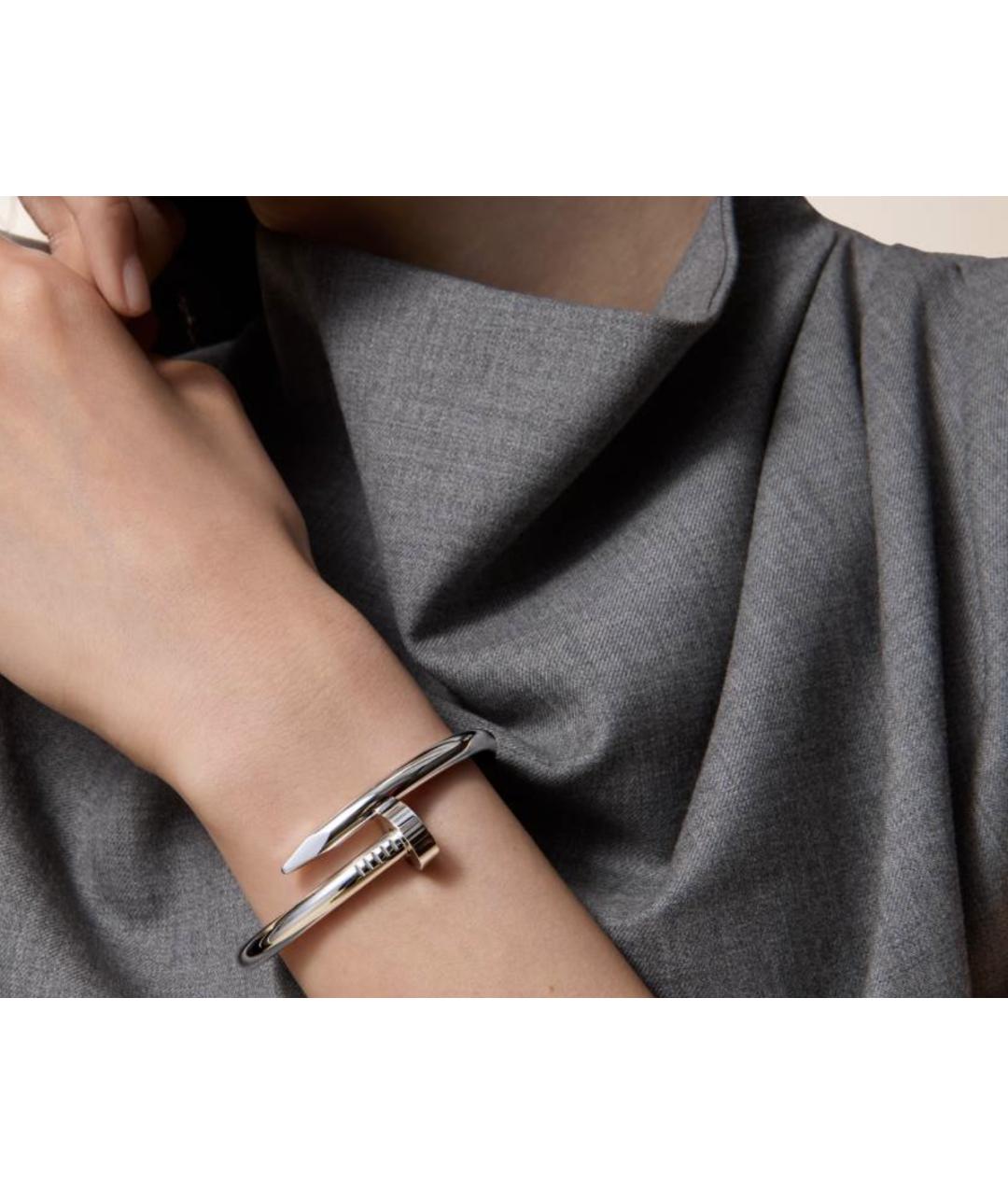 CARTIER Серебряный браслет из белого золота, фото 5