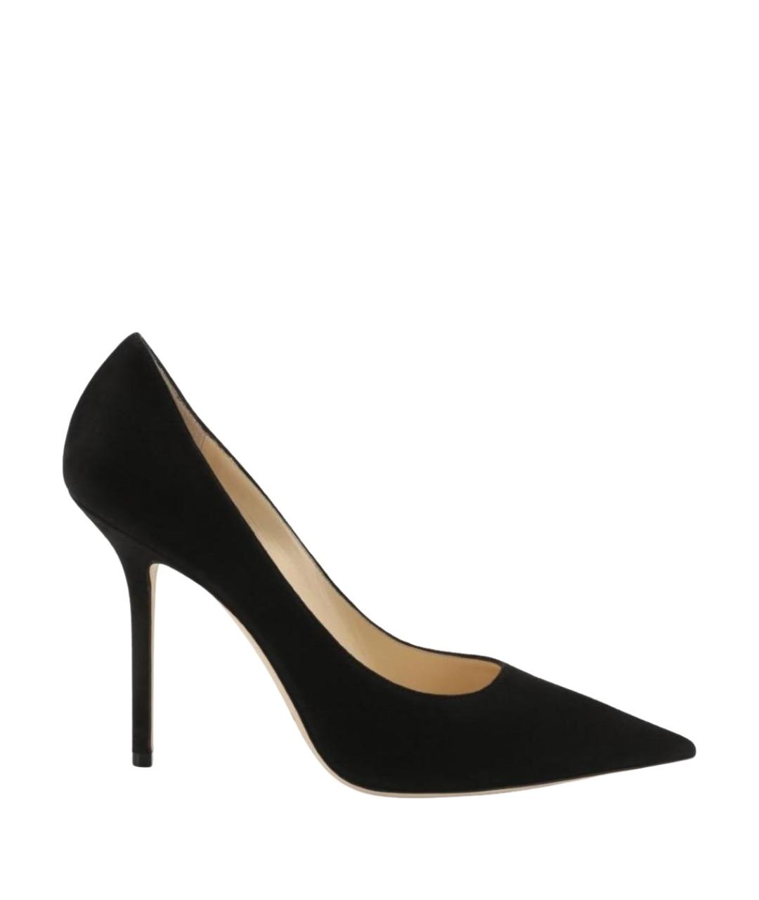 JIMMY CHOO Черные замшевые туфли, фото 1