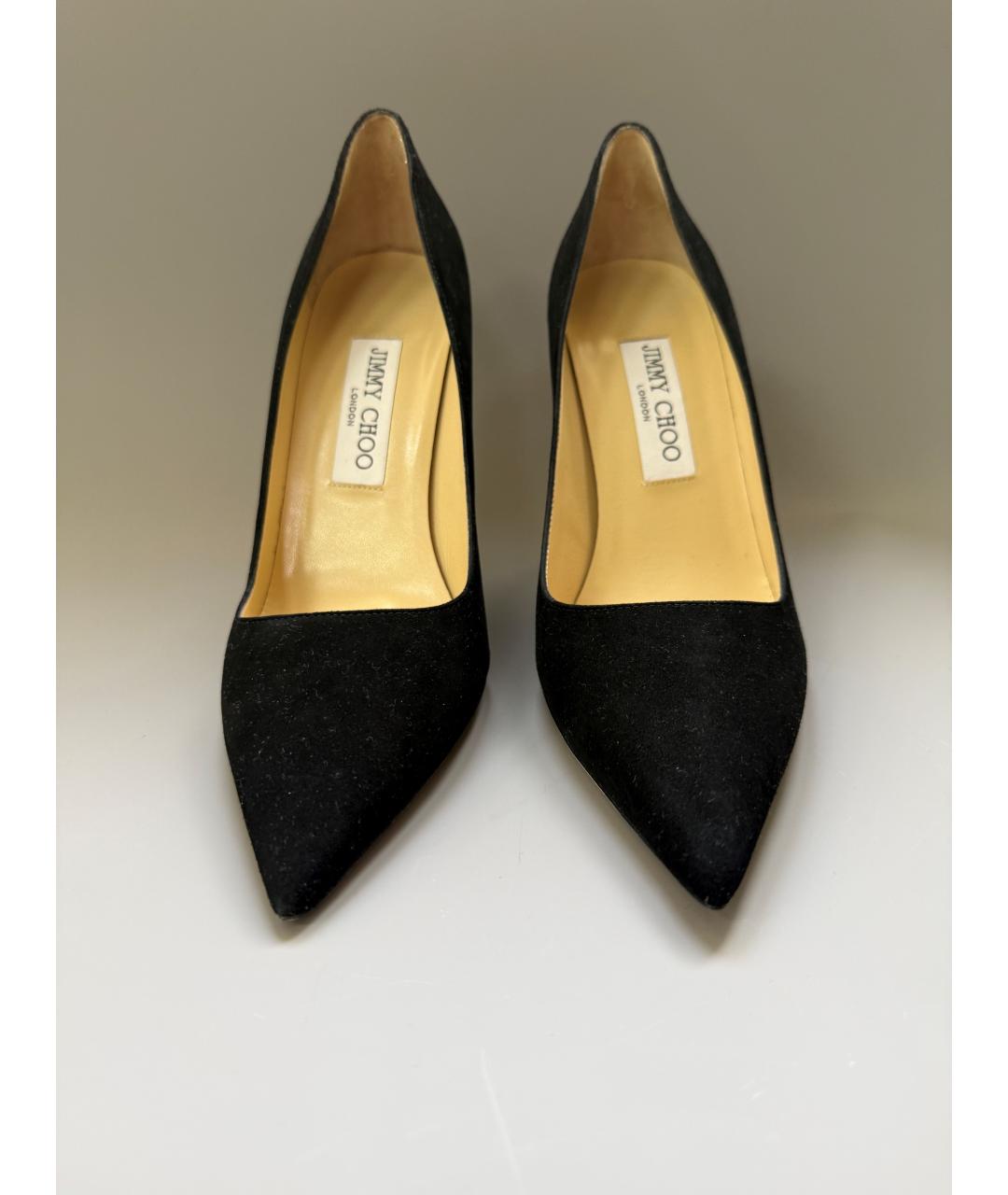 JIMMY CHOO Черные замшевые туфли, фото 2