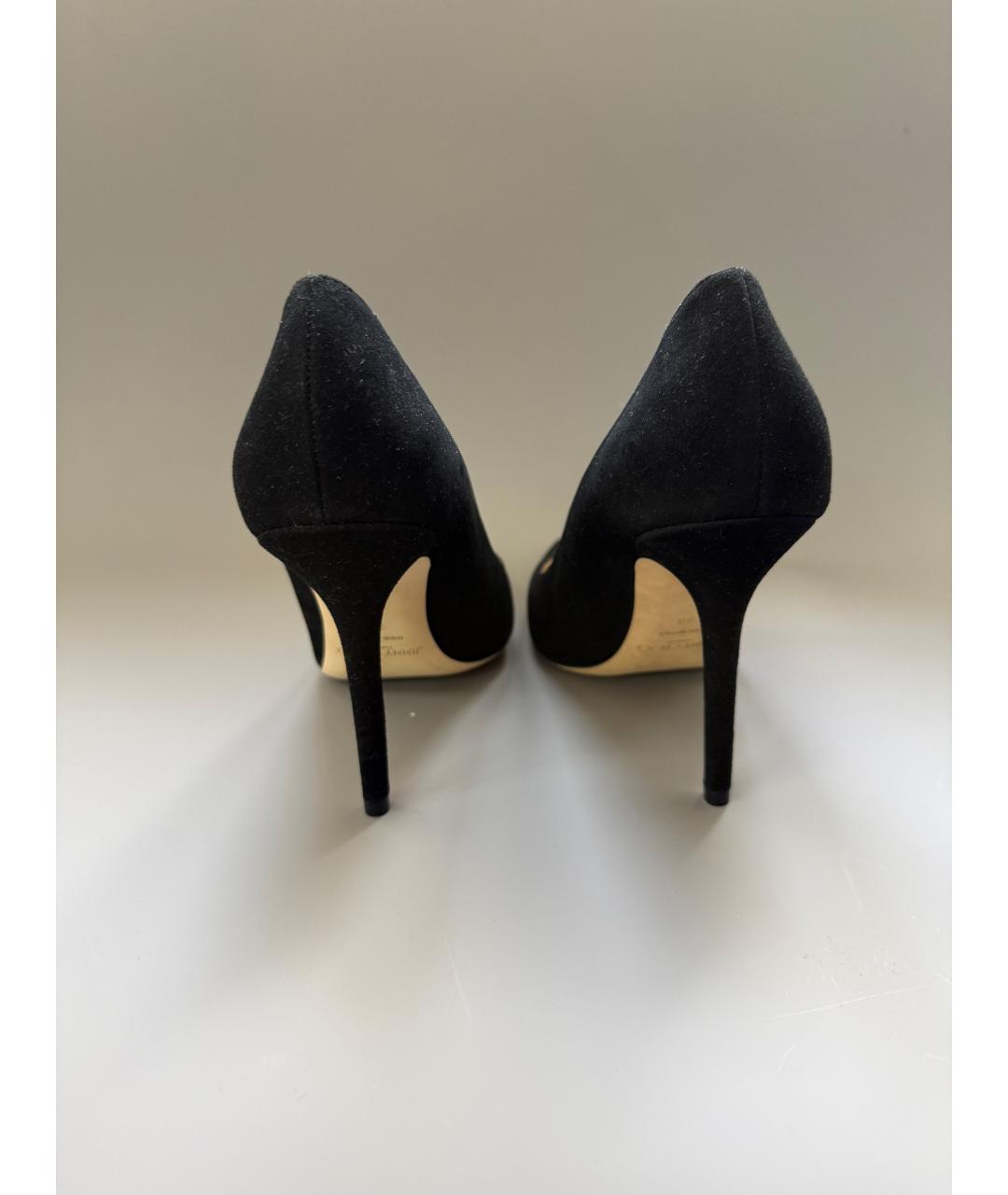 JIMMY CHOO Черные замшевые туфли, фото 4