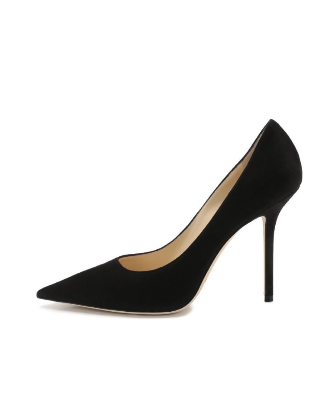 JIMMY CHOO Черные замшевые туфли, фото 10