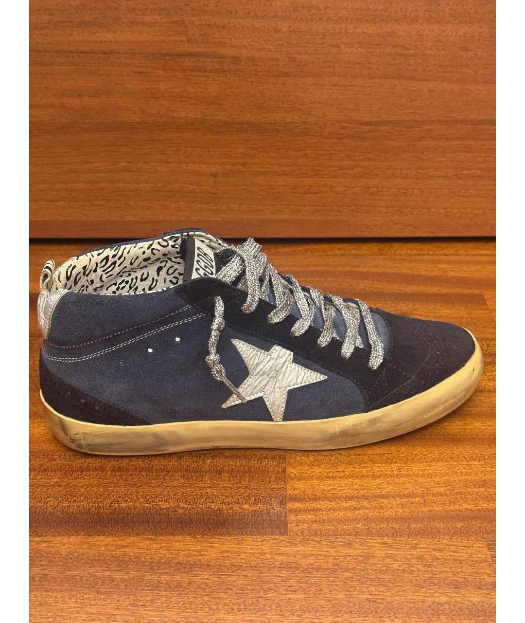 GOLDEN GOOSE Темно-синие замшевые кеды, фото 8