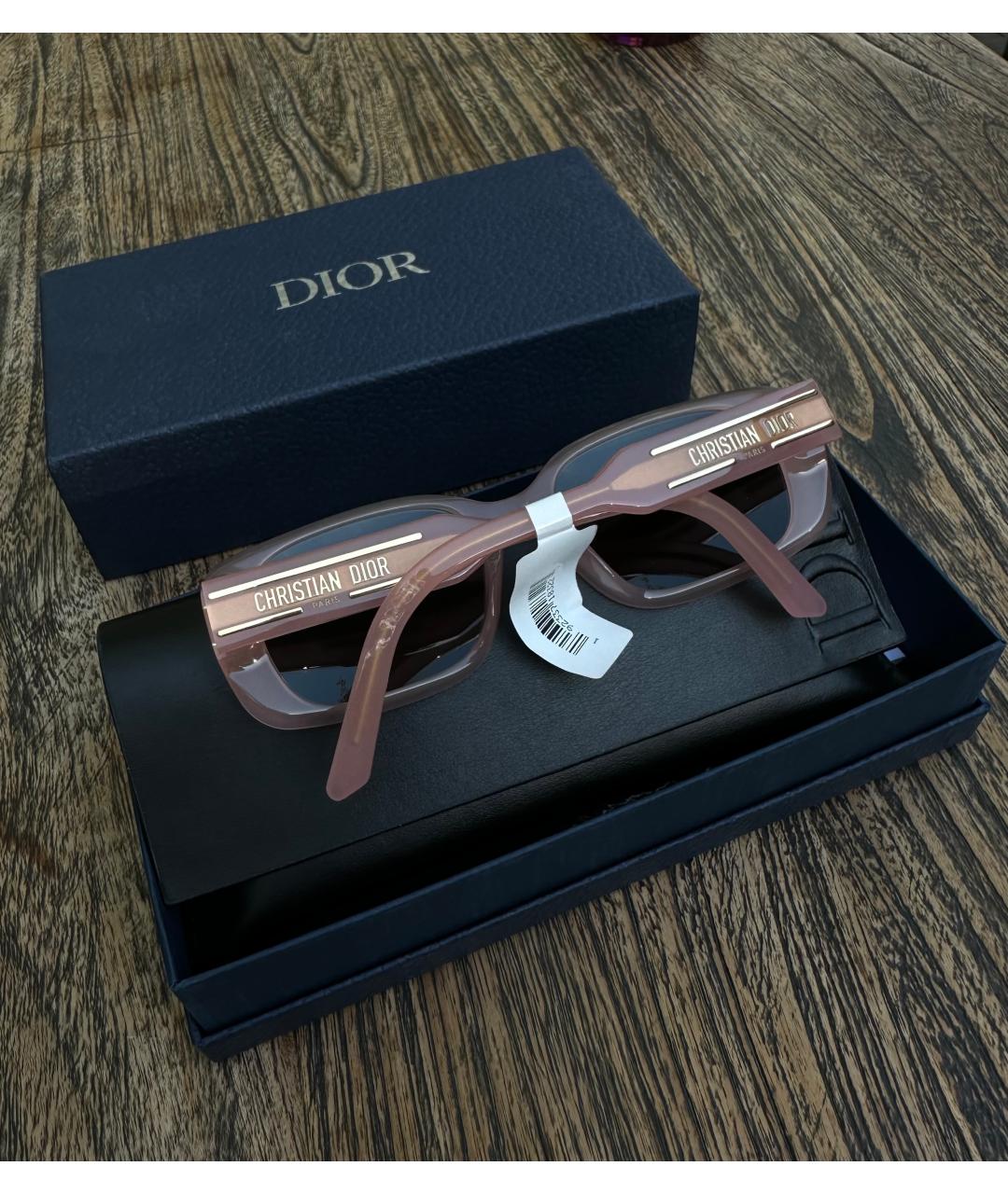 CHRISTIAN DIOR Розовые солнцезащитные очки, фото 3