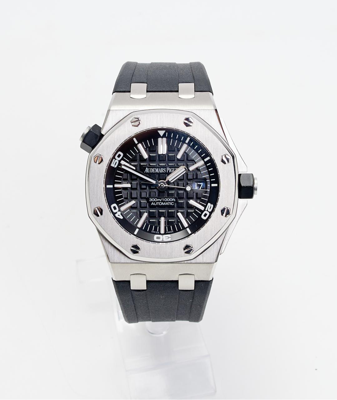 Audemars Piguet Черные стальные часы, фото 8
