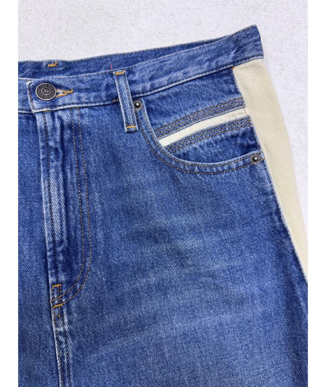 DIESEL Синяя хлопковая юбка макси, фото 6