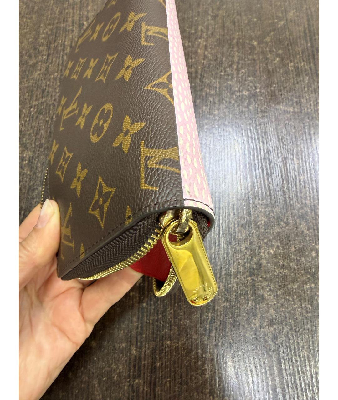 LOUIS VUITTON Коричневый кошелек, фото 4