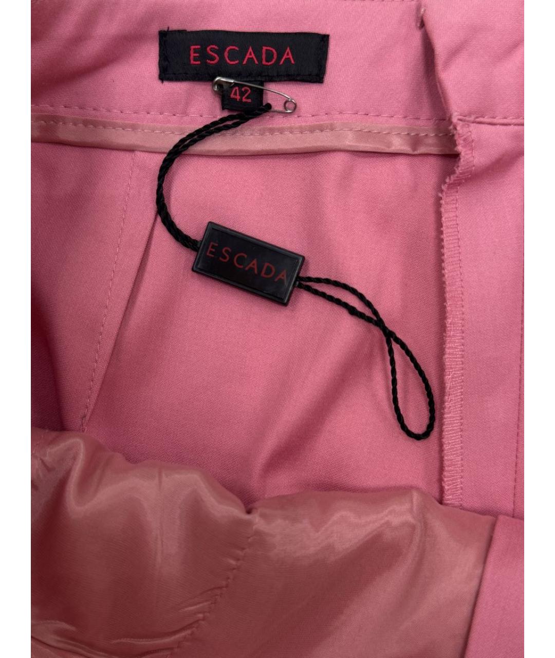 ESCADA Розовые прямые брюки, фото 4