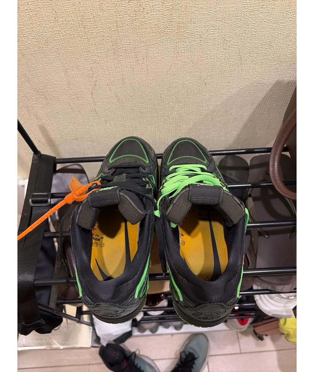 NIKE X OFF-WHITE Черные замшевые низкие кроссовки / кеды, фото 3