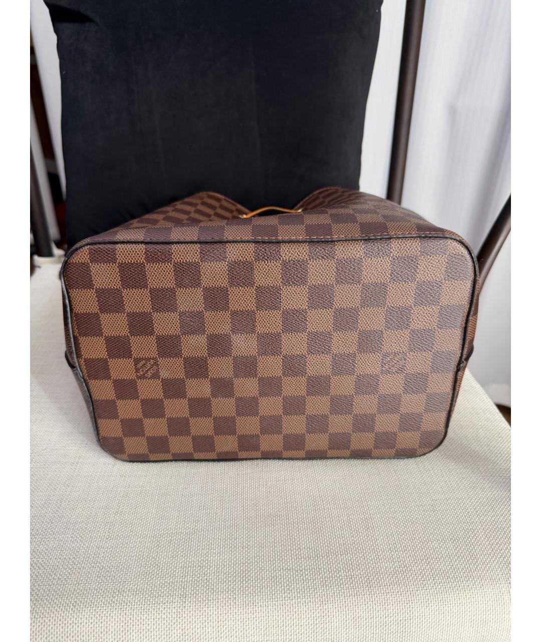 LOUIS VUITTON Коричневая сумка тоут из искусственной кожи, фото 3