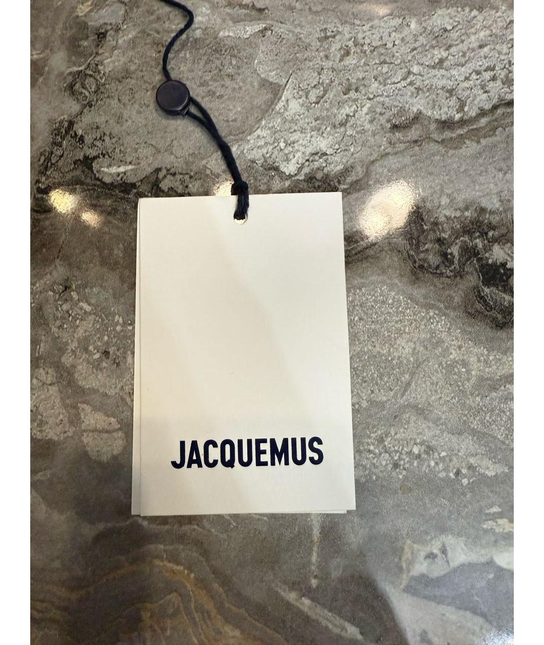 JACQUEMUS Бордовая кожаная сумка с короткими ручками, фото 6