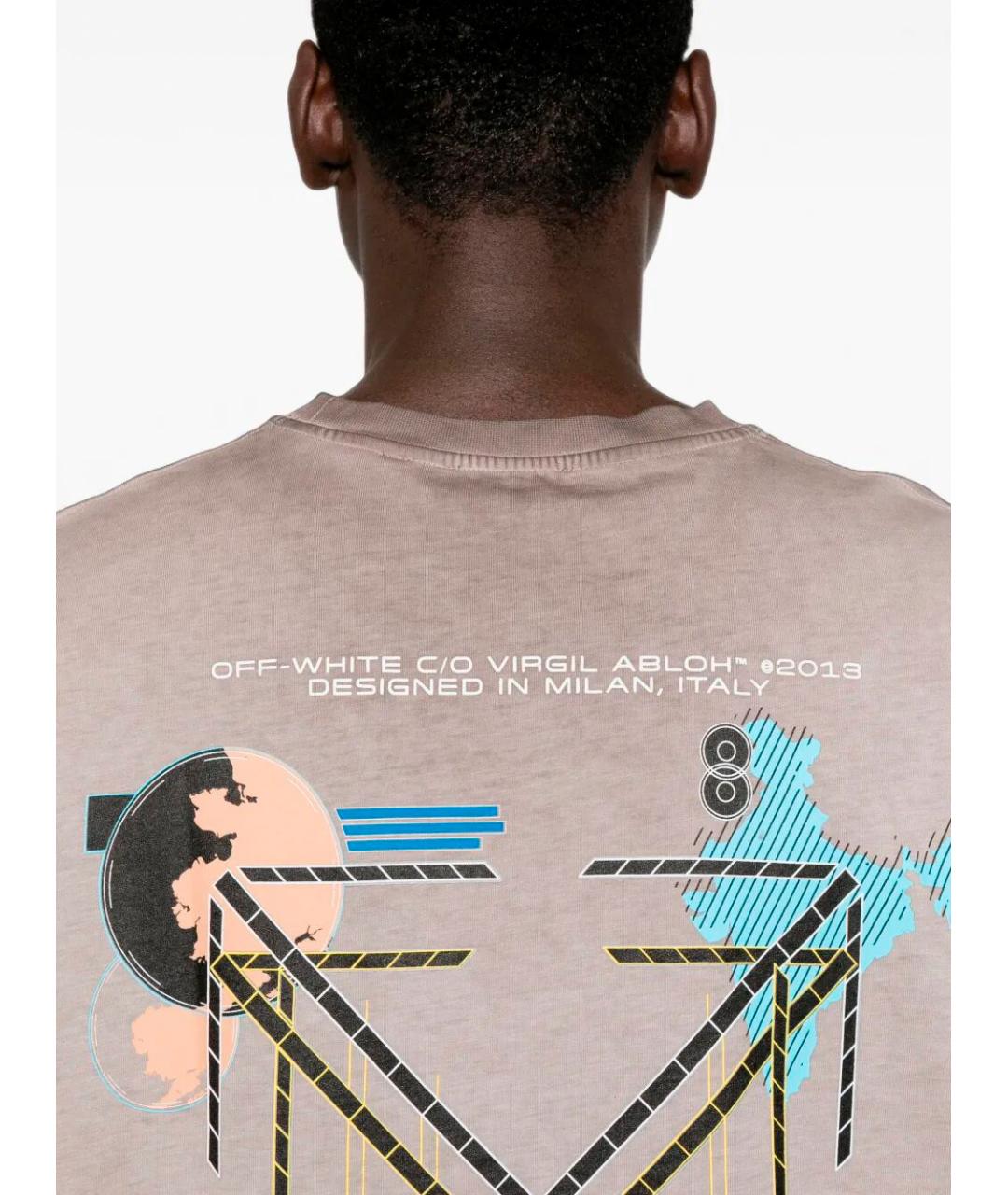 OFF-WHITE Мульти хлопковая футболка, фото 5