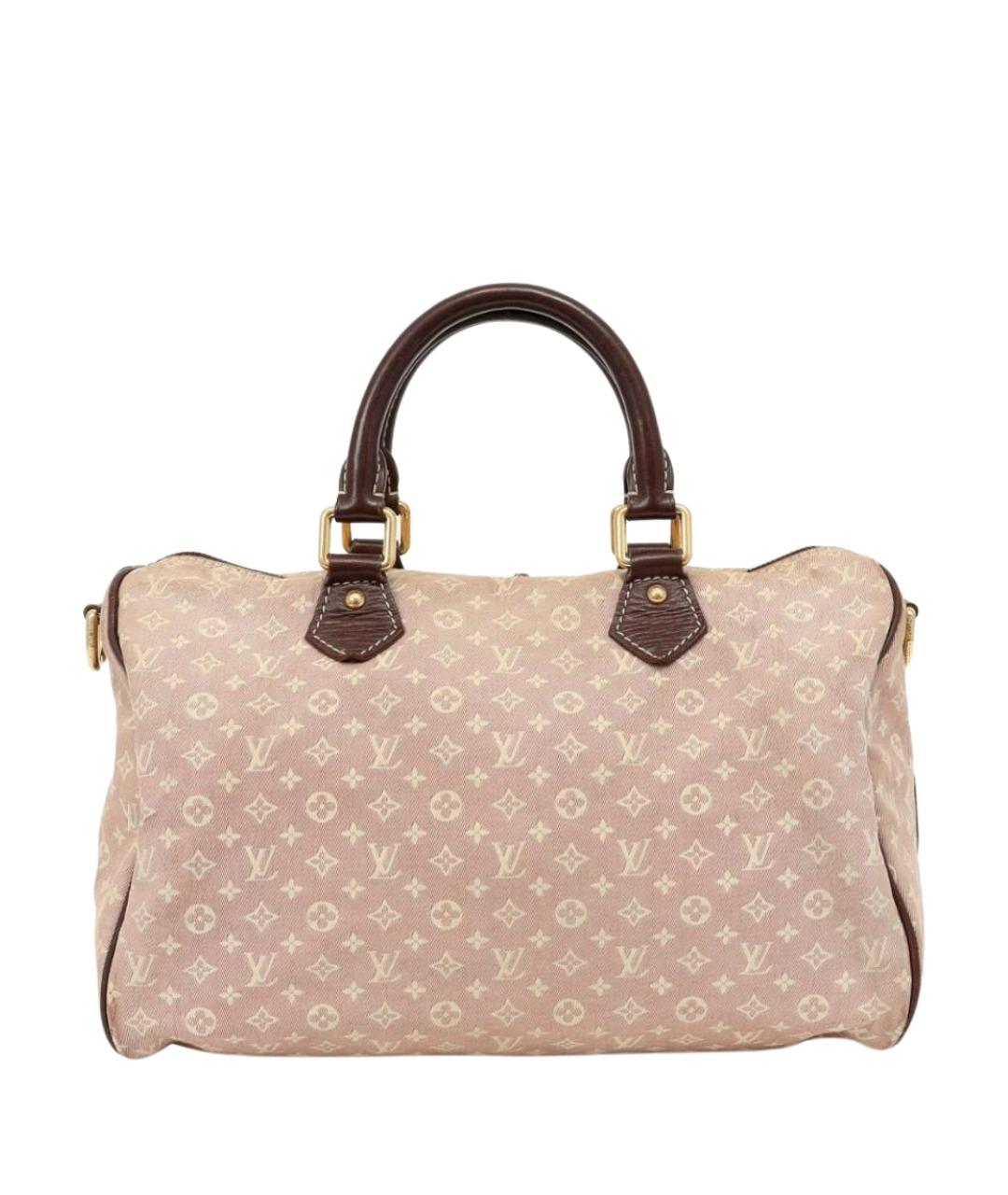 LOUIS VUITTON Коричневая тканевая сумка с короткими ручками, фото 1