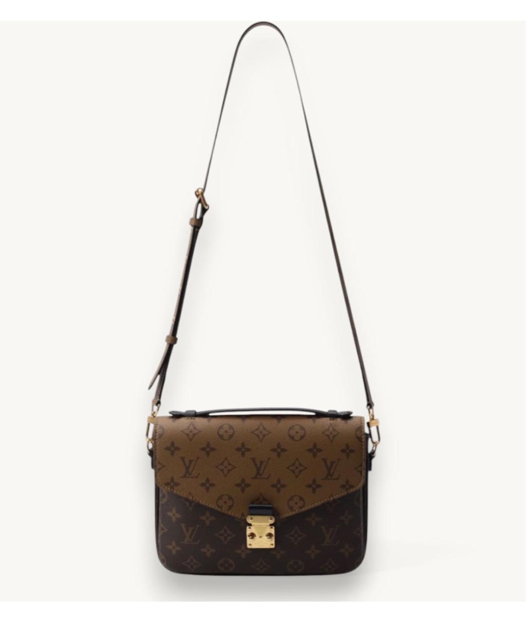 LOUIS VUITTON Коричневая сумка через плечо из канвы, фото 3