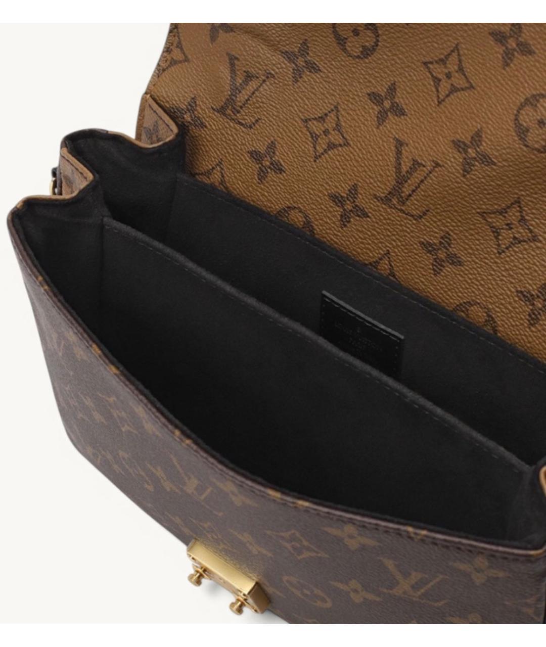 LOUIS VUITTON Коричневая сумка через плечо из канвы, фото 4