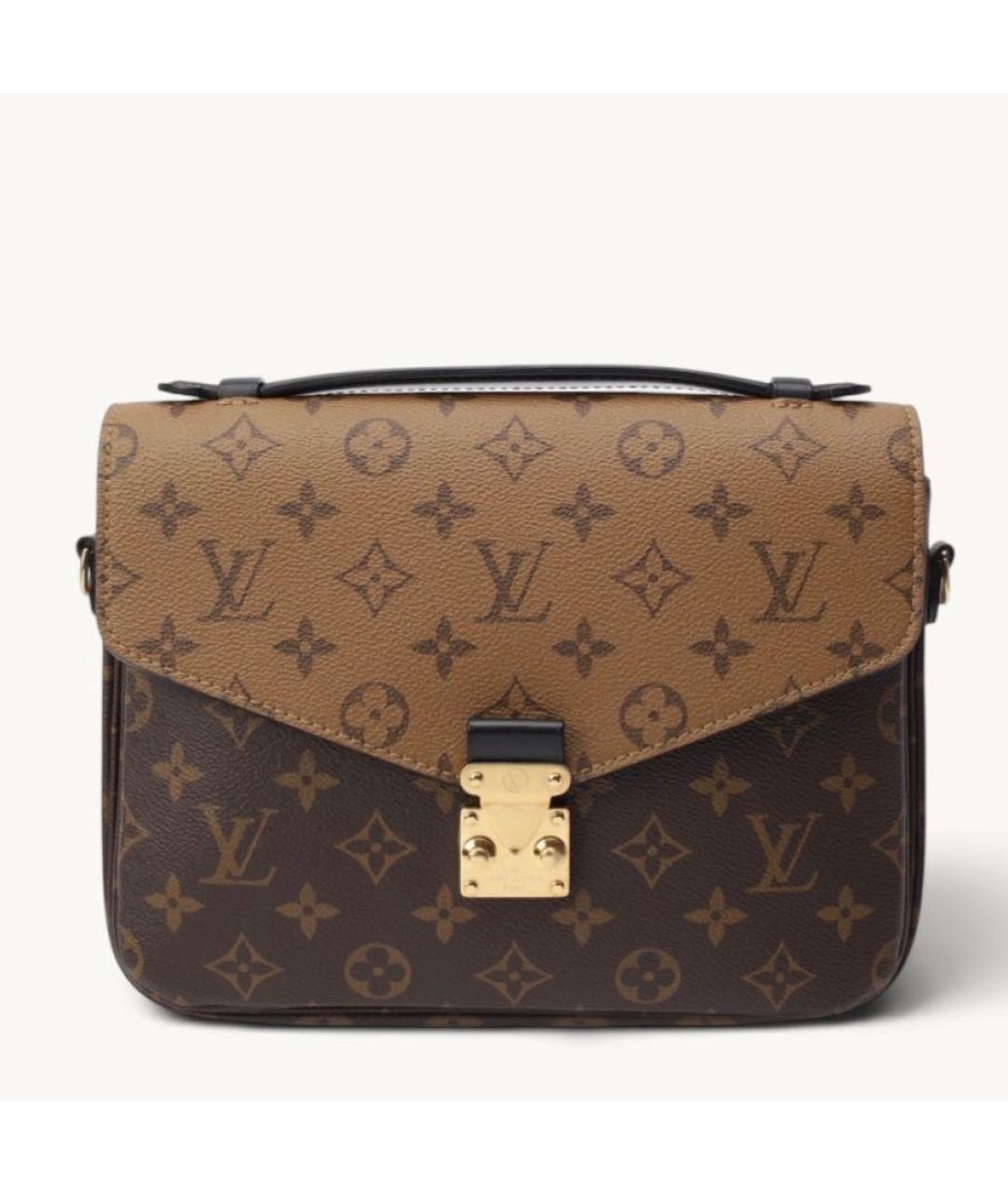 LOUIS VUITTON Коричневая сумка через плечо из канвы, фото 6