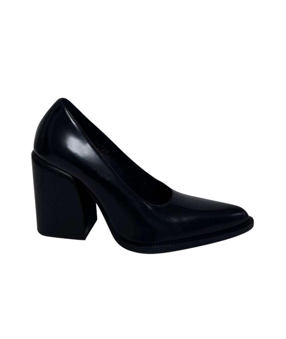 DRIES VAN NOTEN Черные кожаные туфли, фото 1