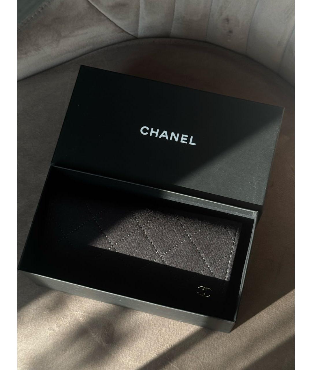 CHANEL Черные пластиковые солнцезащитные очки, фото 4