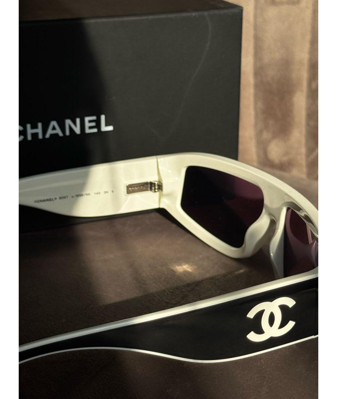 CHANEL Черные пластиковые солнцезащитные очки, фото 2
