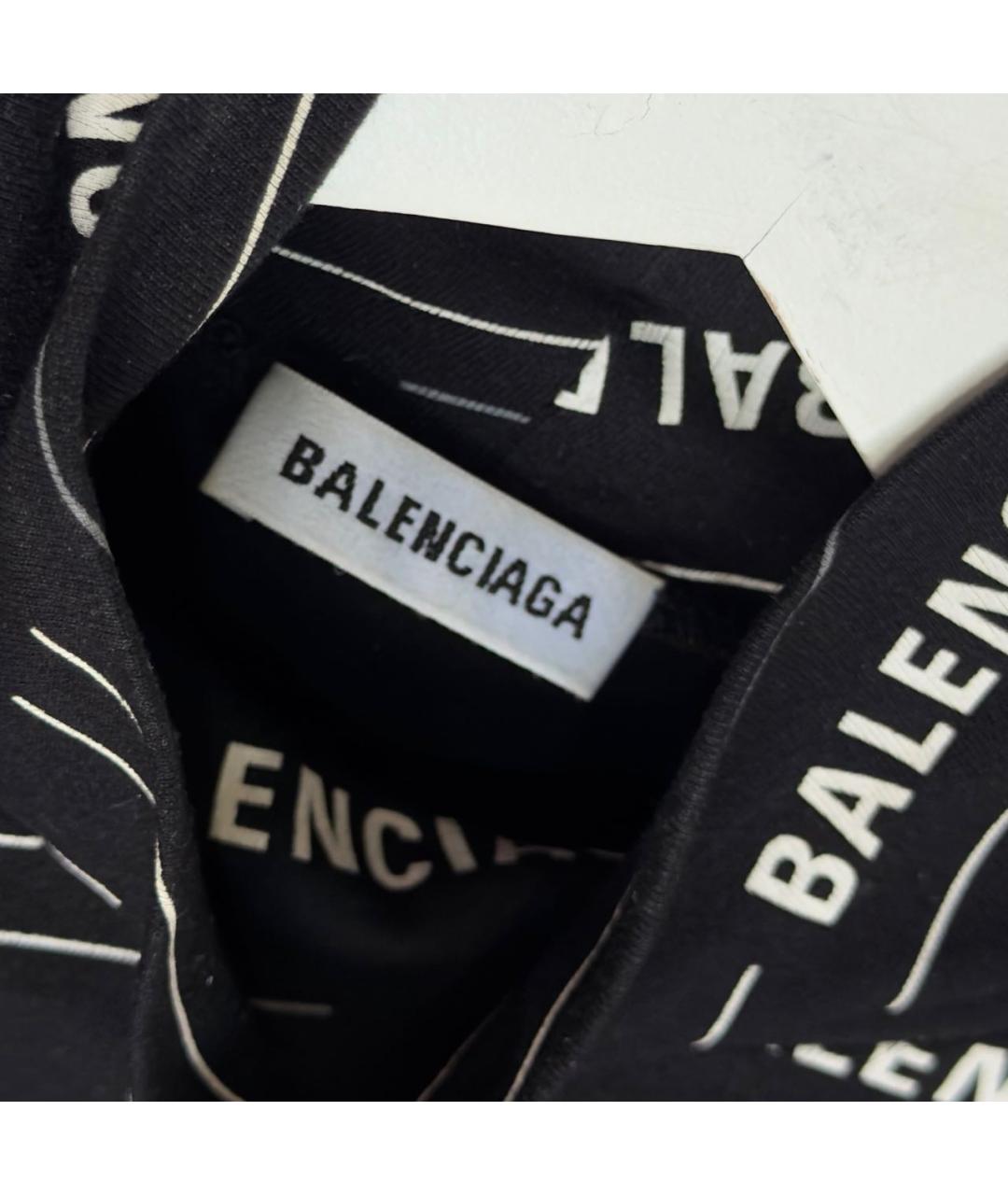 BALENCIAGA Черная вискозная водолазка, фото 3