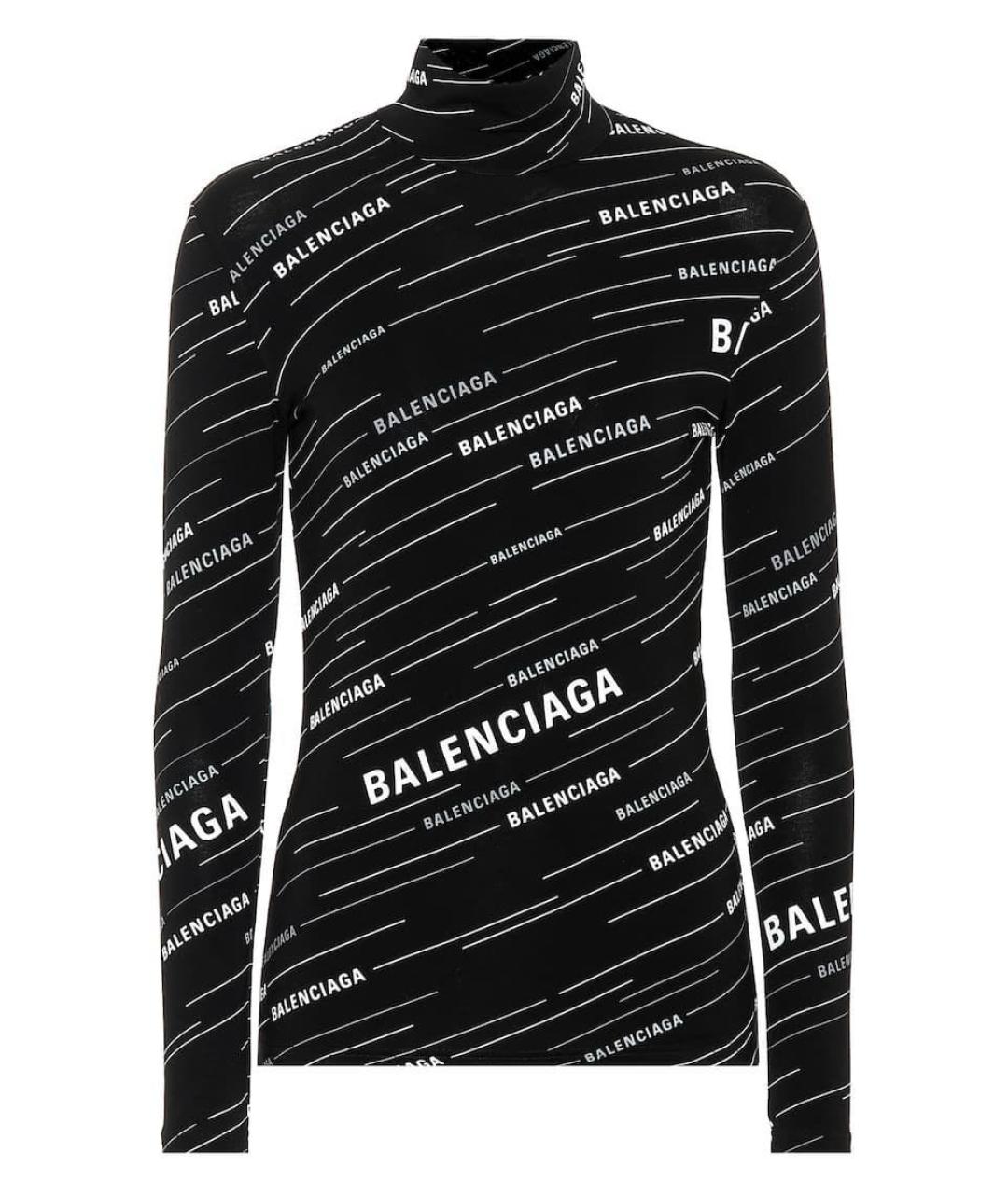 BALENCIAGA Черная вискозная водолазка, фото 9