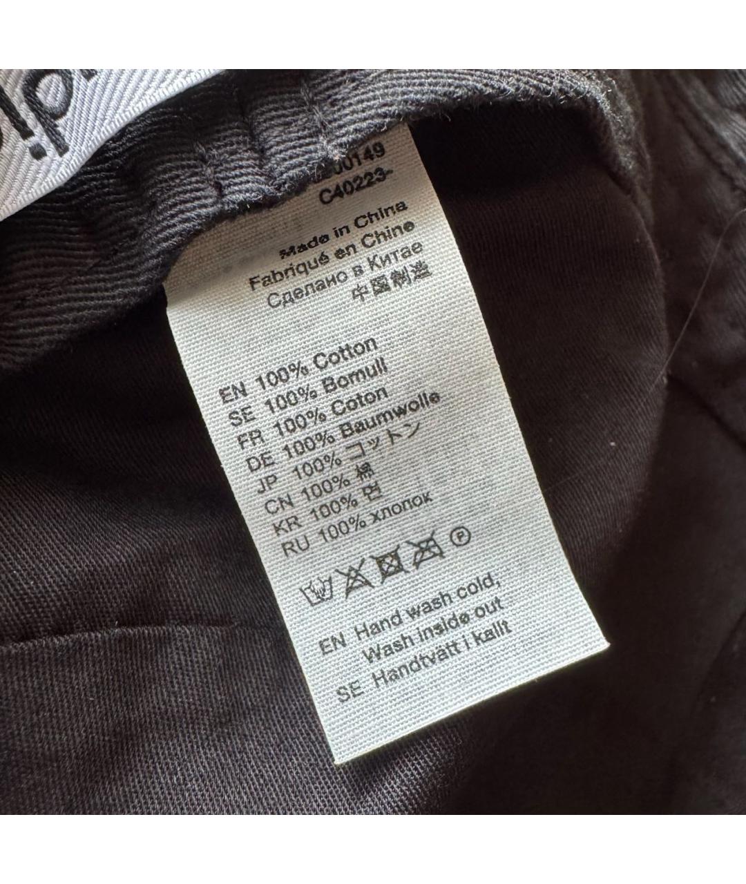 ACNE STUDIOS Черная хлопковая шляпа, фото 8