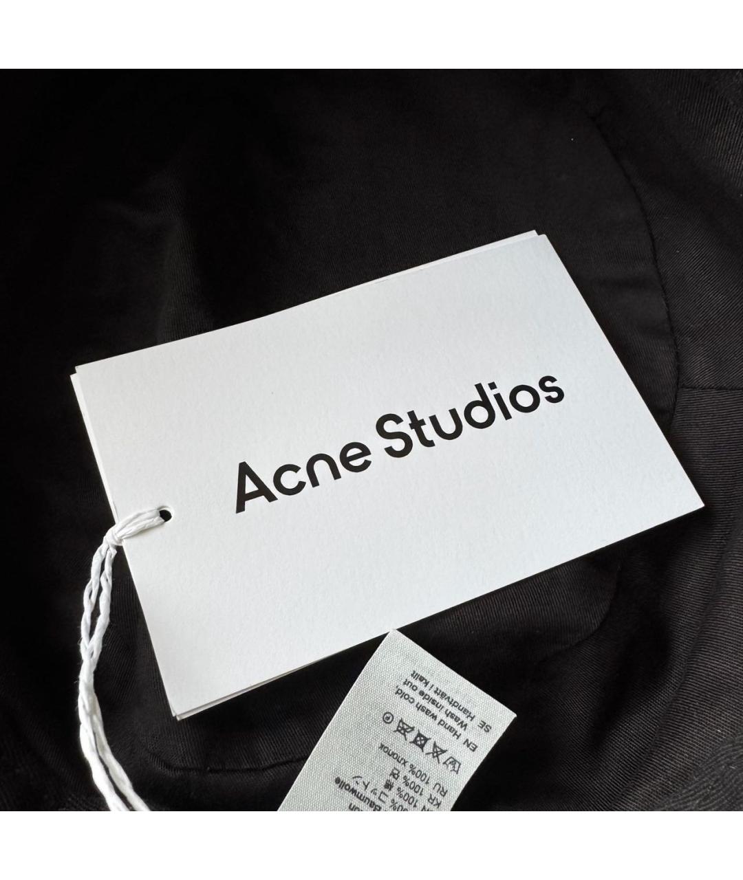 ACNE STUDIOS Черная хлопковая шляпа, фото 6
