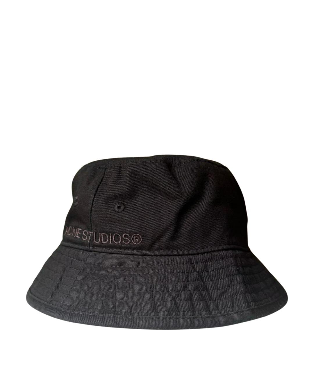 ACNE STUDIOS Черная хлопковая шляпа, фото 1