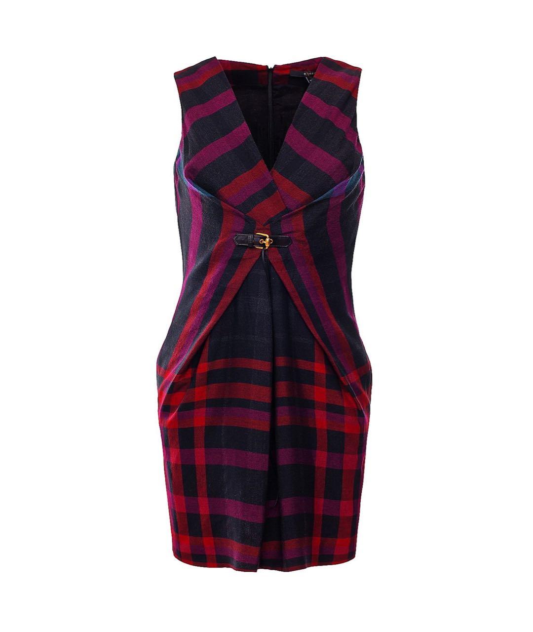 GUCCI Мульти шерстяное повседневное платье, фото 9